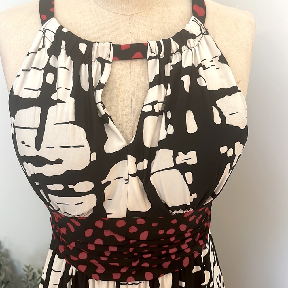 Blooming Rose Womens Halter Style Dress-Medium - Picture 2 of 7